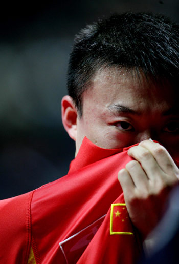 德国队力克中国队，马琳刷新纪录