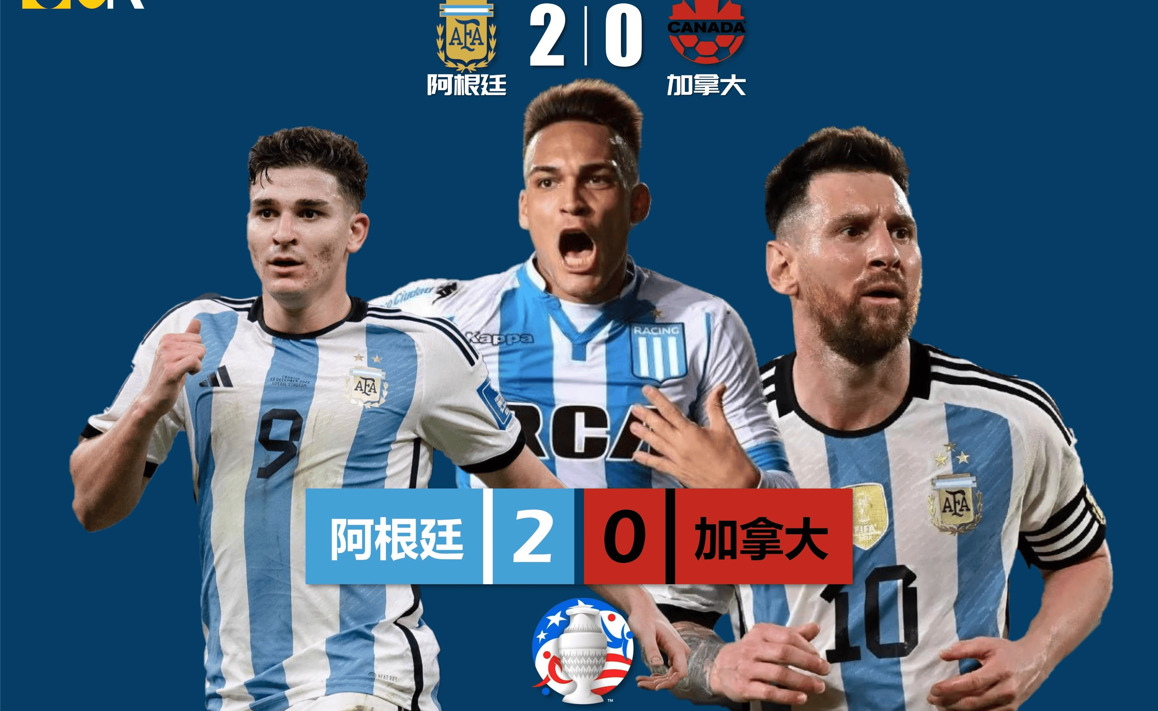 阿根廷完胜智利，阿尔瓦雷斯高光表现